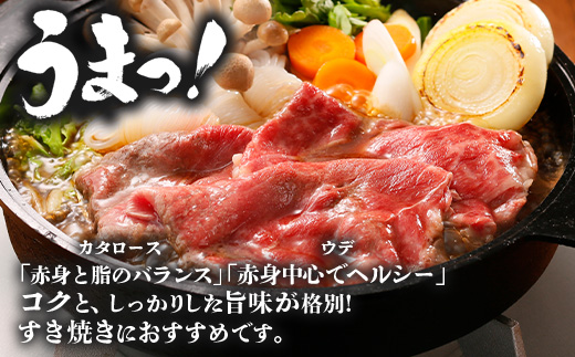 【鹿児島黒牛】すき焼きセット２種600g W7502 | 鹿児島 牛 うし カタロース ウデ 国産 九州産 牛肉 黒牛 黒毛和牛 和牛 すき焼き 冷凍 産地直送 絶品 ごちそう 贈り物