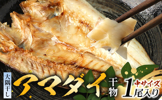 鹿児島県産 アマダイ 干物 (中サイズ1枚入り) ≪合計1枚≫［25センチ前後］PT-6 | 開き 大隅干し 冷凍 国産 鯛 甘鯛 ひもの 海鮮 新鮮 瞬間冷凍 産地直送 加工品 朝ご飯 おかず グルメ 鹿児島県 南大隅町 ピットスリー