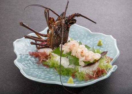 【活き〆冷凍】肝付町内之浦産　伊勢海老（えっがね）の刺身〈約650ｇ〉