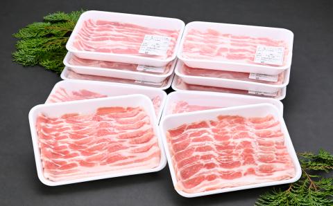 鹿児島県産豚バラスライス10パックセット〈約3kg〉