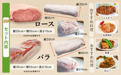 鹿児島県産豚1頭ブロックセット(6箱一括送付）