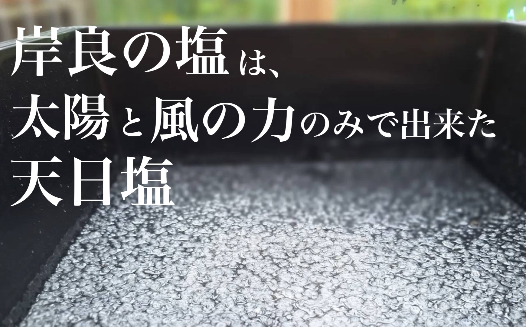  できたひこ出来た塩　岸良の塩(100ｇ) 天日塩 塩 天然 無添加【岸良リトリート】