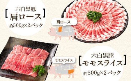 特選黒豚しゃぶしゃぶセット(合計2.4kg)＋黒豚餃子(12個×3P)付き！