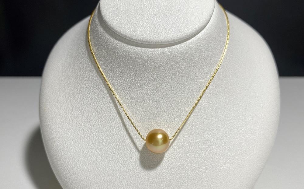 【奄美パール】白蝶真珠 7mm K18イエローゴールドペンダント396