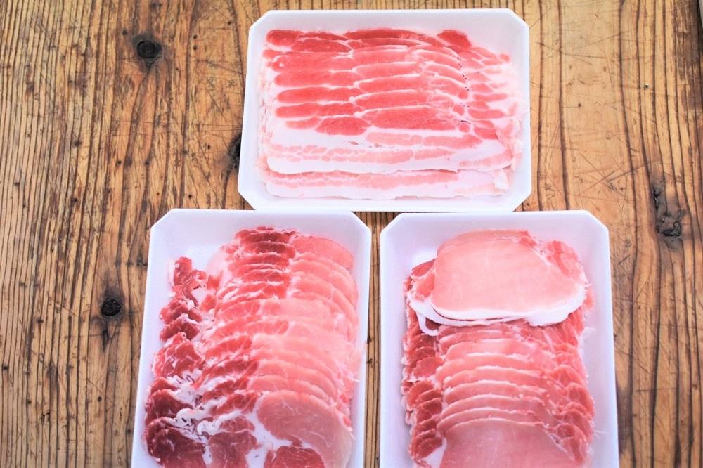 【定期便3か月】かつみの島豚いちばんしゃぶしゃぶバラエティセット 750g（250g×3パック）