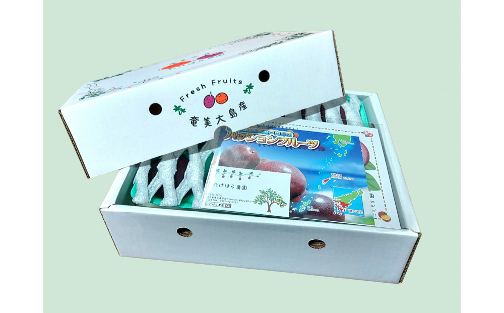 【2026年発送分 先行受付】パッションフルーツ 化粧箱15個入り(Ｍ玉)×3箱【たけはら農園】