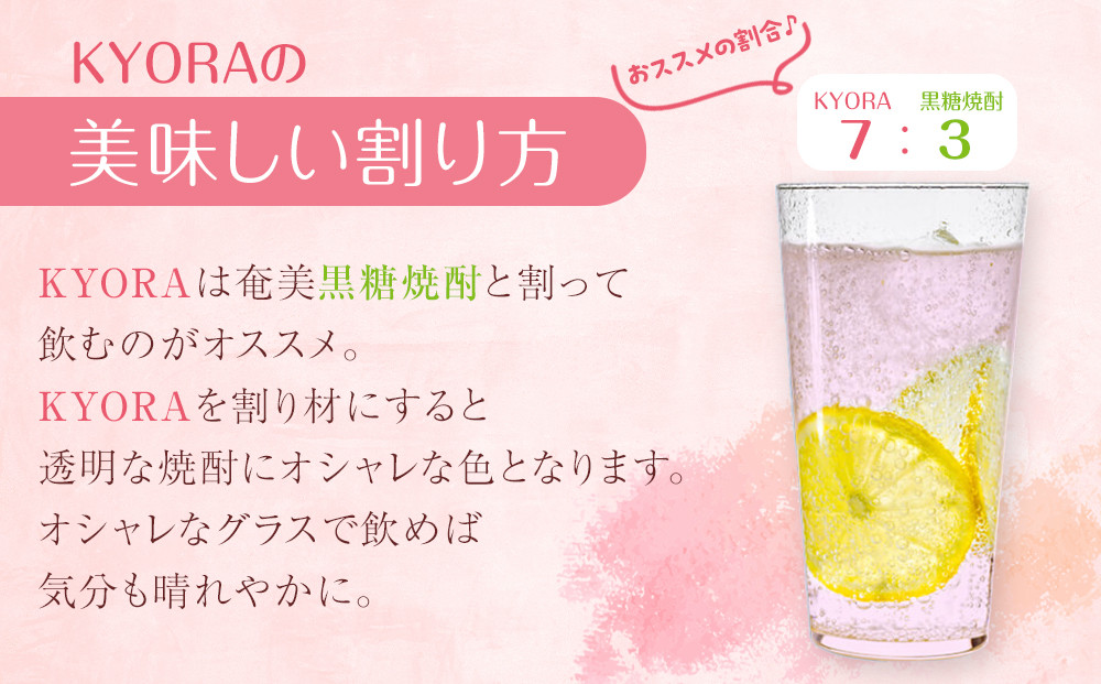 奄美クラフトソーダKYORA (パッションフルーツ＆きび酢) 200ml 計8本セット