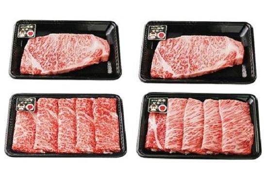 【E-301】鹿児島黒牛サーロインステーキ・すきやきセット 計1kg