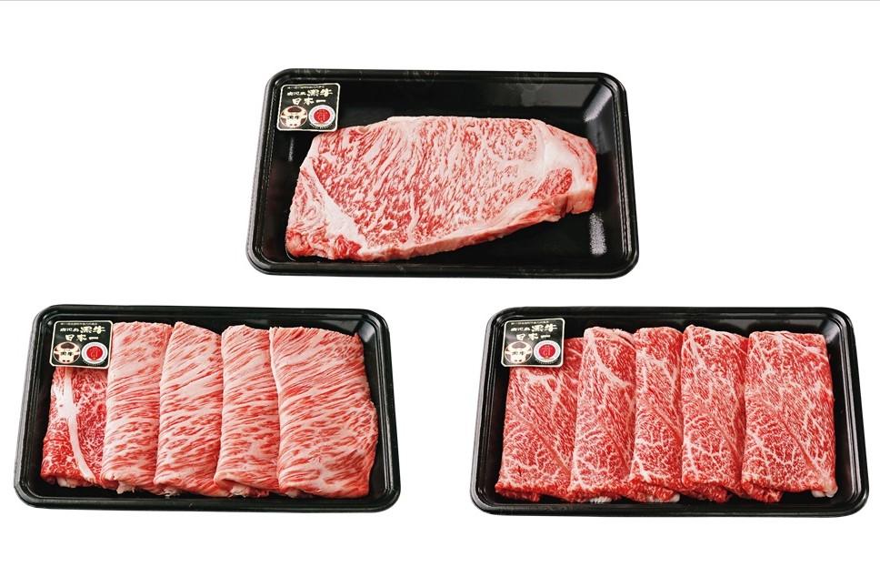 【A-3601】鹿児島黒牛サーロインステーキ・すきやきセット 計800g