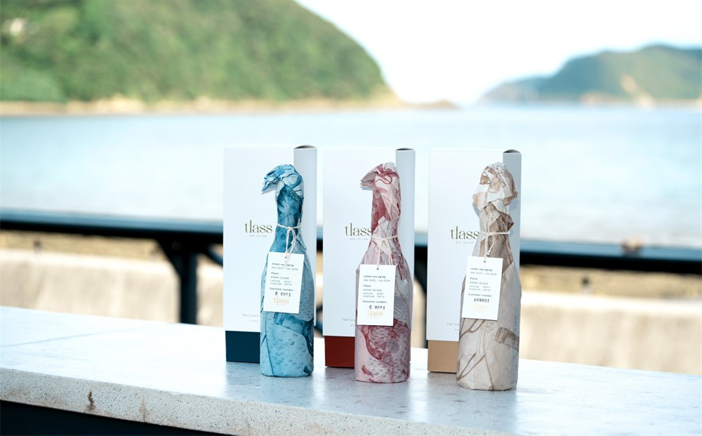 tlass SEA CELLAR -2025 2nd Edition- 海底熟成ワイン 白・赤・スパークリング 750ml×3本セット