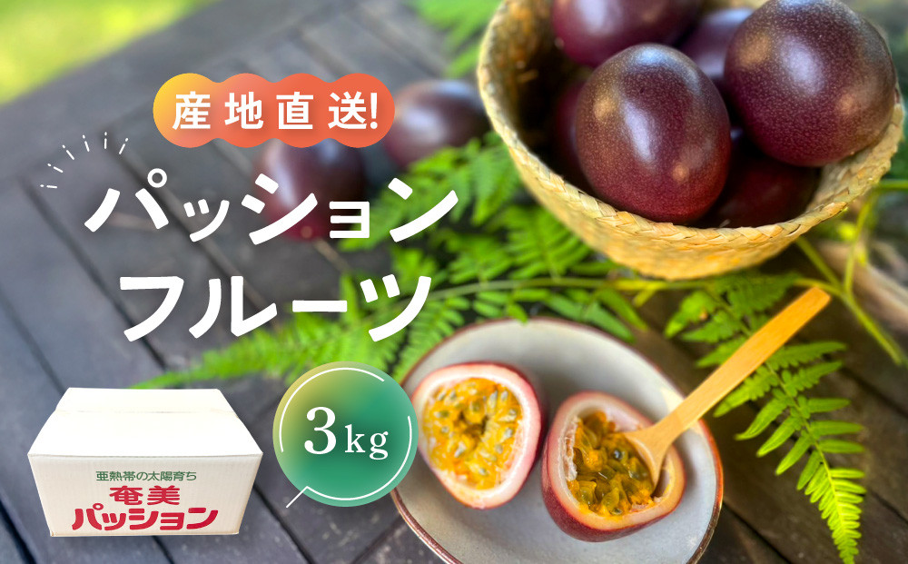 【先行予約】家庭用パッションフルーツ3kg 