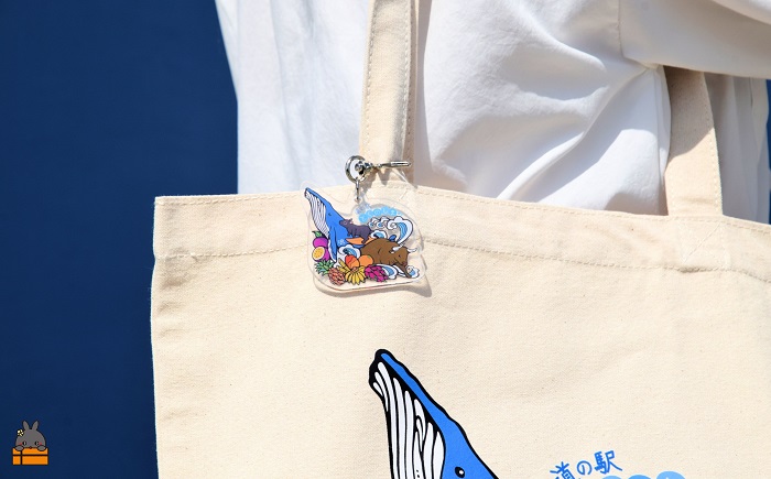 道の駅とくのしまオリジナルキーホルダー（アクリル×星形） ( キーホルダー アクリルキーホルダー キーリング 道の駅 道の駅とくのしま オリジナル 小物 アイテム 徳之島 奄美 鹿児島 うさぎ アマミノクロウサギ クジラ フルーツ 果物 マンゴー うさぎ 星形カラビナ pokke104 pokkeさん レターパックライト ポストイン配送 )