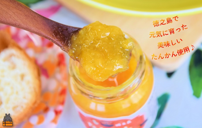 徳之島産完熟たんかん使用！低糖度の徳之島たんかんジャム200g（100g×2） （ たんかん タンカン 完熟 ジャム パン 朝ごはん 果物 フルーツ 柑橘 徳之島 奄美 鹿児島 美味しい キッチンこころ ）