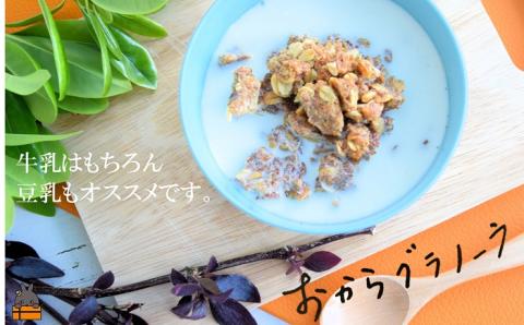 豆乳がオススメ！島の豆腐店が作ったおからグラノーラ（2袋）