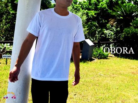 TOKUNOSHIMA発ブランド　OBORA　Tシャツ【No Waido No Life（ハンドサイン）：White】
