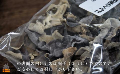 《訳あり》安心・安全 徳之島産きくらげ（規格外品）80g（40g×2袋） ( キクラゲ きのこ キノコ 野菜 ワケあり 徳之島 奄美 国産 数量限定 レターパックライト配送 ポストイン )