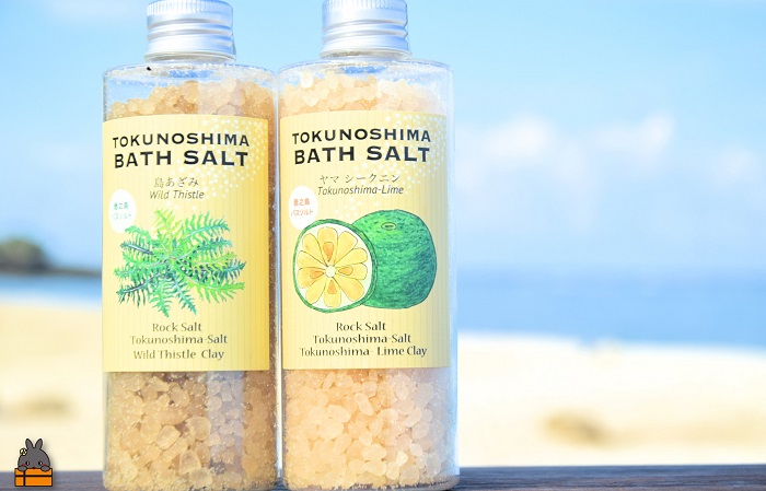 南の島育ちの素敵なバスソルトセット TOKUNOSHIMA BATH SALT（島あざみ×ヤマシークニン） ( 島あざみ シマアザミ 春向草 ヤマシークニン シークニン 野草 自生 バスソルト 入浴剤 お風呂 美容 日用品 徳之島 奄美 鹿児島 リラックス 島素材 こだわり あたたまる )