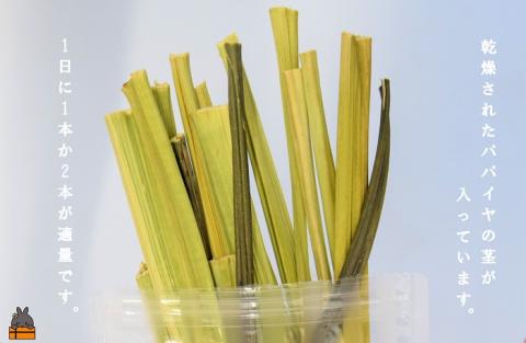 ～徳之島産乾燥青パパイヤの茎～うさぎのおやつ（2袋）( ペットフード うさぎ ウサギ パパイヤ おやつ ペット 徳之島 鹿児島 安心 安全 乾燥 世界自然遺産 アマミノクロウサギ レターパックライト）