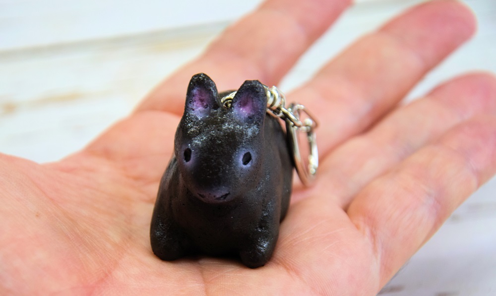 「これからもずっと一緒だよ」アマミノクロウサギオリジナルキーホルダー(キーホルダー アマミノクロウサギ 徳之島)
