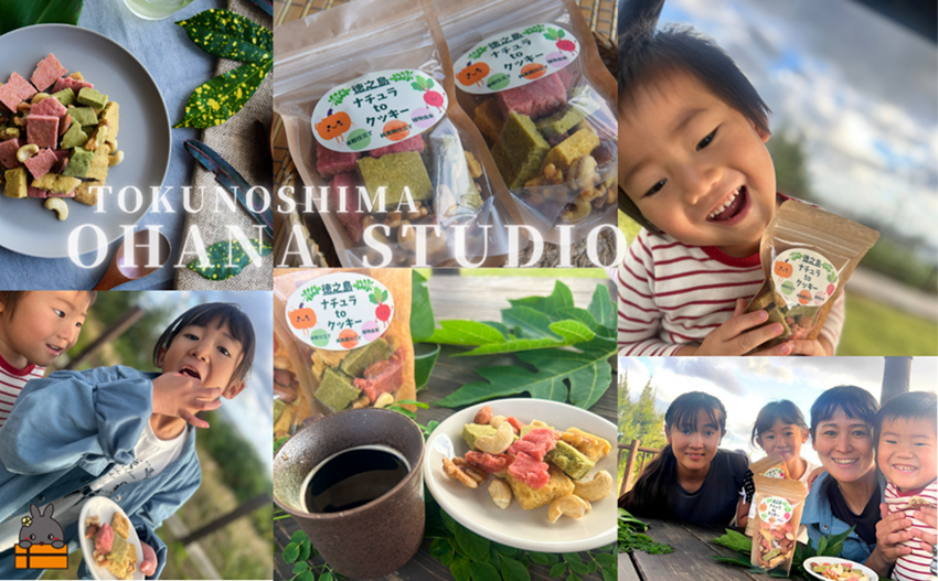 OHANA FOOD 徳之島ナチュラtoクッキー 2袋 ( クッキー お菓子 焼菓子 ナッツ モリンガ かぼちゃ レッドビーツ 徳之島 奄美 鹿児島 健康食品 OHANASTUDIO )