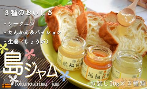 《お試し》太陽（てぃだ）の恵み！3種のしあわせ島ジャムセット ( ジャム パン フルーツ 果物 食べ比べ たんかん パッションフルーツ シークニン 野生みかん しょうが 贅沢 濃厚 美味しい 徳之島 奄美 鹿児島 美農里館 世界自然遺産 美味しい 人気 )