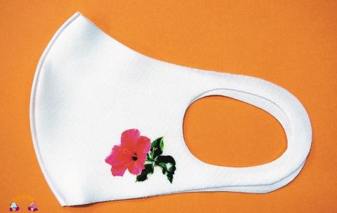 徳之島オリジナルマスク　ハイビスカス（2枚）