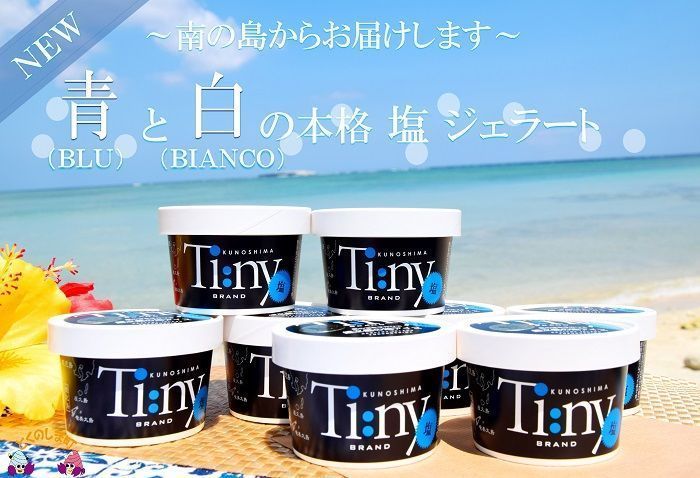 ～南の島からお届けします～青と白の本格塩ジェラート