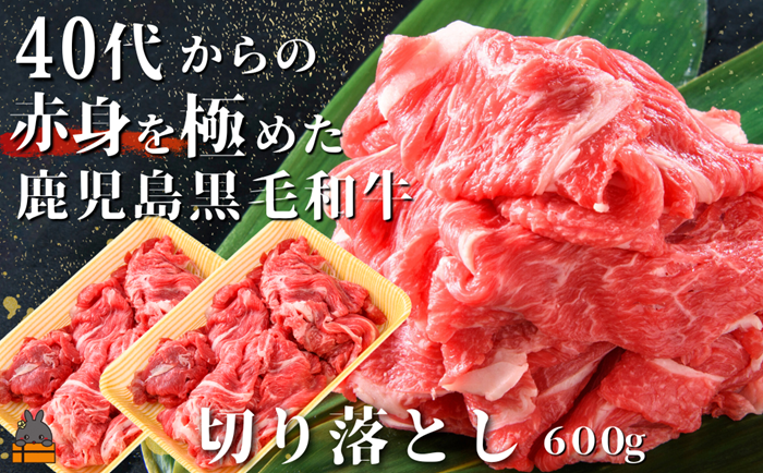 40代からの赤身を極めた鹿児島黒毛和牛切り落とし600g ( 厳選 赤身 プレミアム 高品質 鹿児島黒毛和牛 黒毛和牛 牛肉 万能 料理 徳之島 奄美 鹿児島 すき焼き しゃぶしゃぶ 高島屋 )