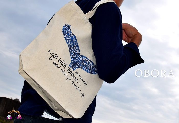 ＯＢＯＲＡくじらしっぽトートバッグＭサイズ