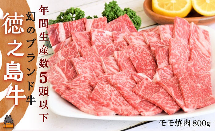 年間生産5頭以下!幻の徳之島牛モモ焼肉(800g) ( 徳之島牛 黒毛和牛 プレミアム 稀少 牛肉 徳之島 奄美 鹿児島 ステーキ 焼肉 BBQ 赤身 脂身 限定 JA食肉かごしま )