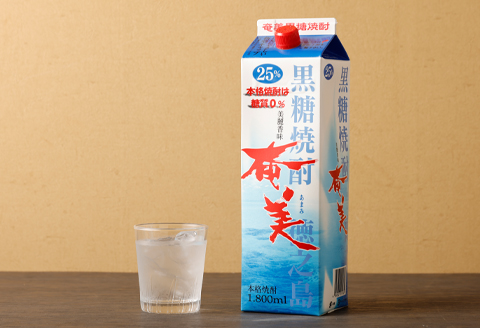 【鹿児島県天城町】奄美酒類 本格 黒糖焼酎 奄美 2本セット 計3.6L パック 紙パック AG-105