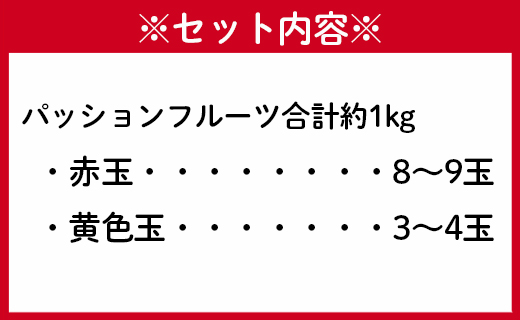 【2026年発送】先行受付 徳之島 天城町産 【贈答用】パッションフルーツ 約1kg（赤黄混合） 吉川果樹園 パッションフルーツ フルーツ 果物 赤 黄 AB-34-N