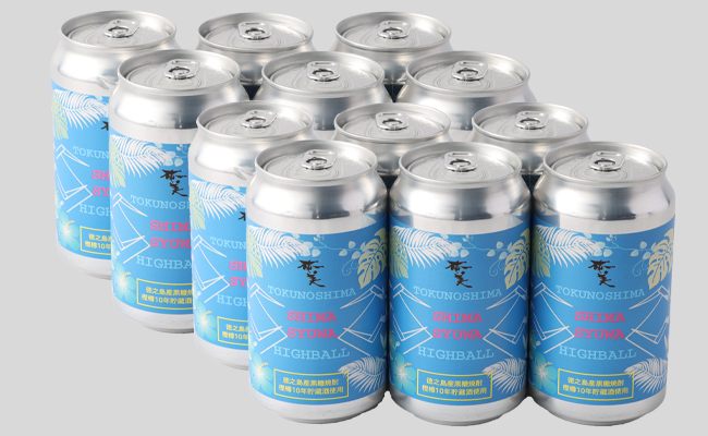 【徳之島 奄美酒類からお届け】黒糖焼酎ハイボール『SHIMA SYUWA』350ml×12本セット 黒糖 焼酎 ハイボール 酒 AG-132