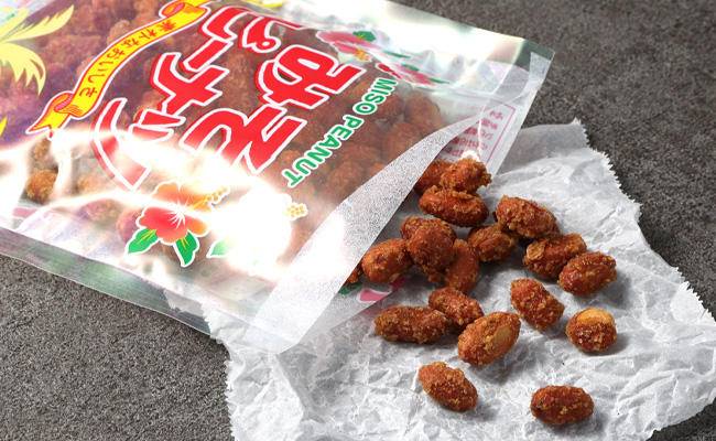 徳之島 天城町 平瀬製菓 みそピーナッツ 760g(190g×4袋) 黒糖 お菓子 ピーナッツ