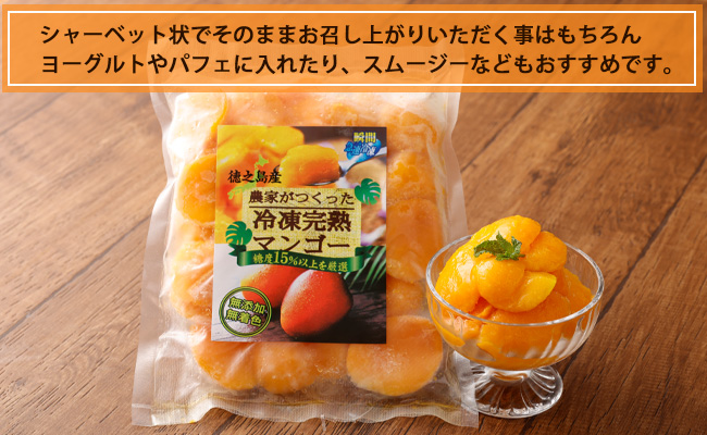 【鹿児島県天城町】天城町産 冷凍 完熟 マンゴー 1kg（500g×2袋） 冷凍マンゴー フルーツ