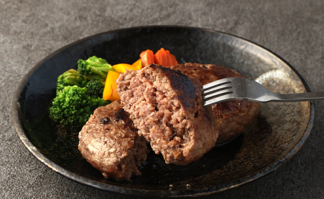 徳之島 天城町産 鹿児島育ち 鹿児島黒牛 オールウェーブハンバーグ 5個 和牛100%