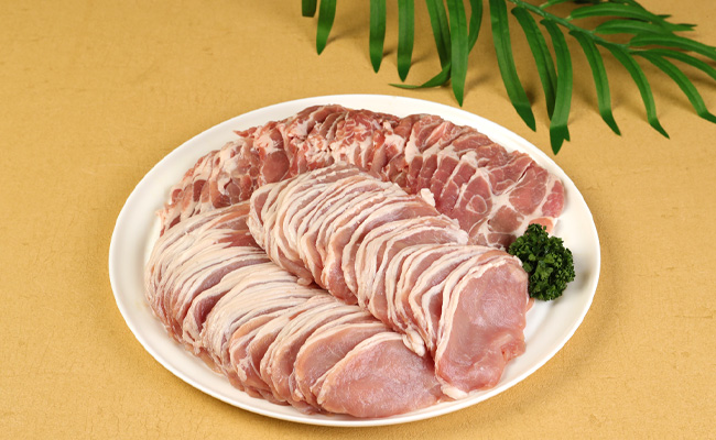 徳之島産 徳之島愛情たっぷり島豚Eセット 島豚肉 2kg（しゃぶしゃぶ用ロース・肩ロース） 鹿児島県 徳之島 AE-18-N