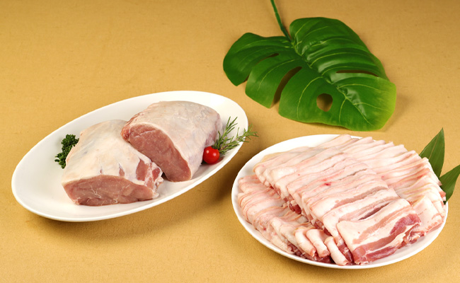 徳之島産 徳之島愛情たっぷり島豚Dセット島豚肉 2.2kg（三枚肉スライス・島豚ロース） 鹿児島県 徳之島 AE-19-N