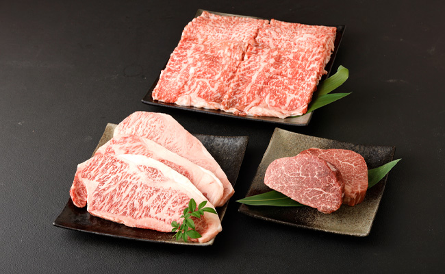 鹿児島黒牛 すき焼き＆ステーキセット（合計 約2.4kg） 3種のパパイヤスパイス付き 国産 黒毛和牛 すき焼き ステーキ セット 黒牛 スパイス