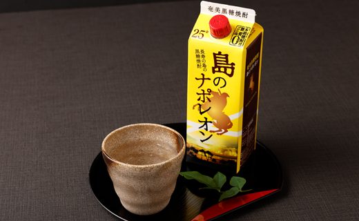 【鹿児島県天城町】本格 黒糖焼酎 島のナポレオン 紙パック 900ml×3本ｾｯﾄ 計2.7L A-32