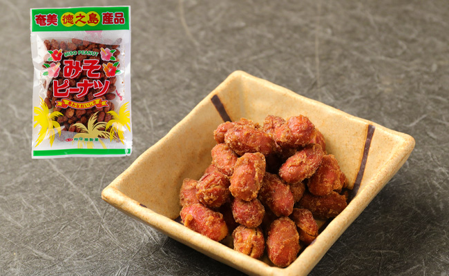 徳之島 天城町 平瀬製菓 みそピーナッツ 760g(190g×4袋) 黒糖 お菓子 ピーナッツ
