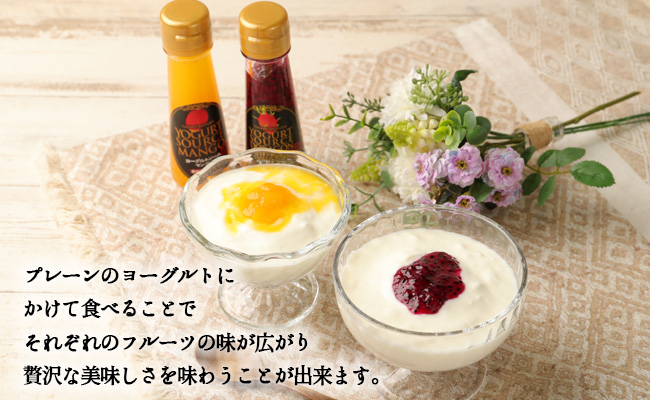 【鹿児島県天城町】宝果樹園 の 濃厚 ヨーグルト ソース 4本 セット AT-11-N