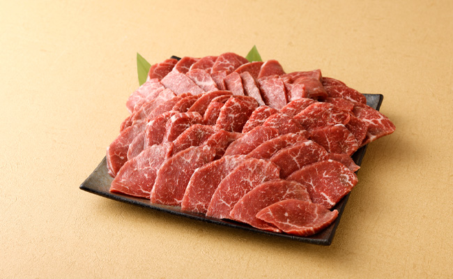 黒毛和牛 赤身モモ肉 焼肉用 500g パパイヤスパイス 40g×3種セット 牛肉 もも肉 バーベキュー