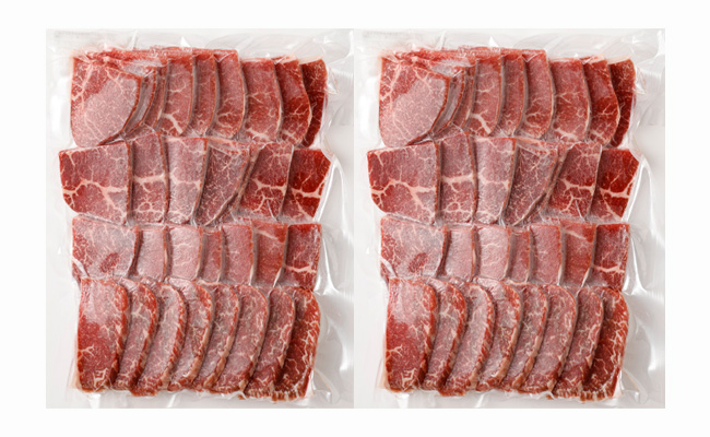 鹿児島黒毛和牛 赤身 モモ肉 焼肉用 計1kg（500g×2袋）国産 牛肉 もも肉