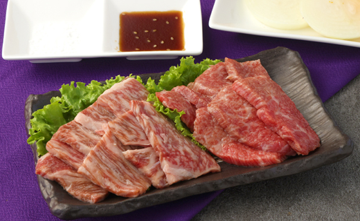 鹿児島 黒牛 焼肉 セット（ 2種 盛り ） 計約200g 徳の塩 ・ ダイヤ セット 計約230g 総計約430g 【セット】 天城町産 鹿児島育ち  黒毛和牛 和牛ロース 和牛カルビ 国産 鹿児島県 天城町