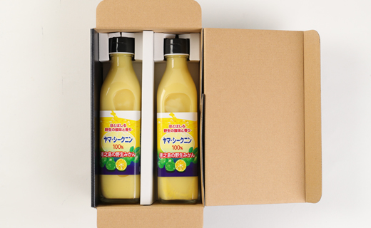 徳之島 天城町 ヤマ・シークニン シークヮーサー 100％ 果汁 調味料 300ml×2本セット M-6-N