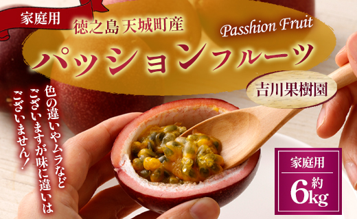 【2026年発送】先行受付 徳之島 天城町 吉川果樹園 パッションフルーツ 家庭用 6kg トロピカルフルーツ フルーツ パッション 自宅用 AB-33