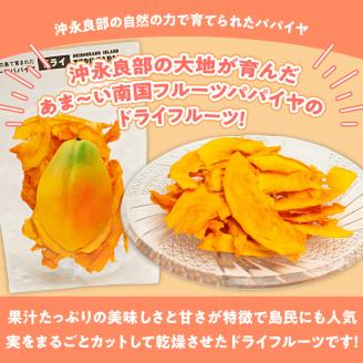 【先行受付】沖永良部島の甘くて美味しい無添加ドライフルーツ（パパイヤ）30g×5袋　W051-008u