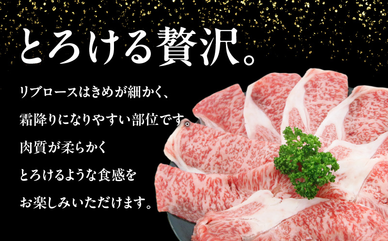 【数量限定】鹿児島黒牛リブローススライスセット 計700g（Ｍ-2201）　W032-018-01