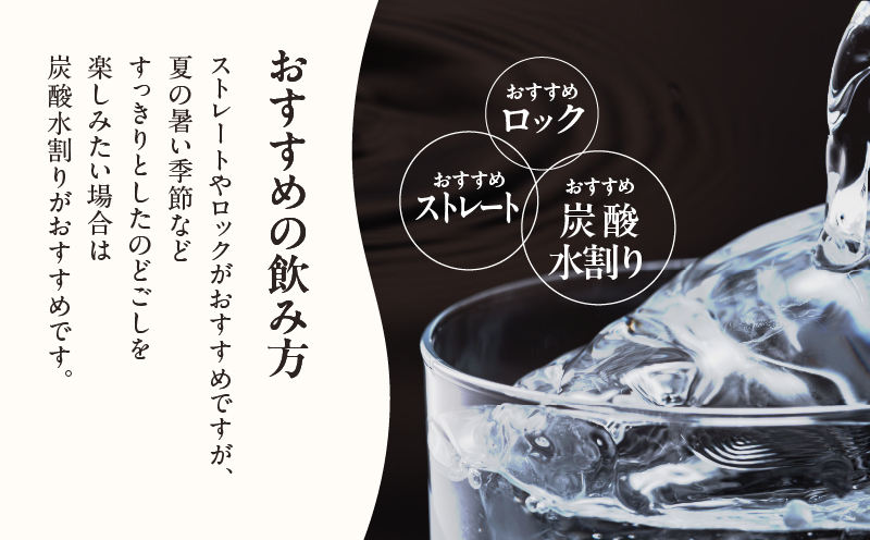 「稲乃露 25%」長期貯蔵 熟成 黒麹仕込み 900ml 6本セット　W025-058-02